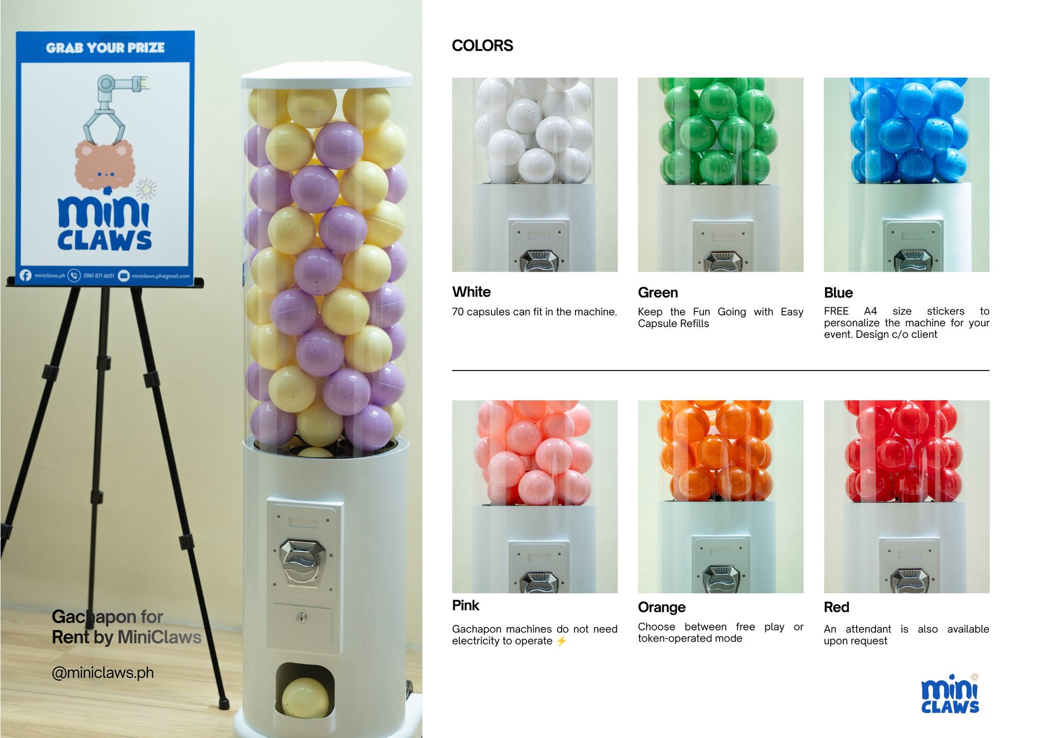 Gachapon capsules ready for a celebration